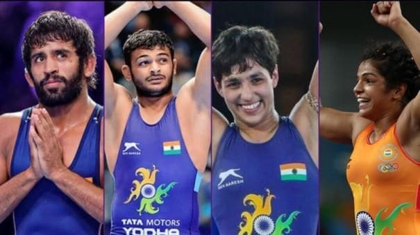 Deepak Punia, Bajrang Punia, Sakshi Malik, anshu Malik, wrestling, gold medal, commonwealth games,