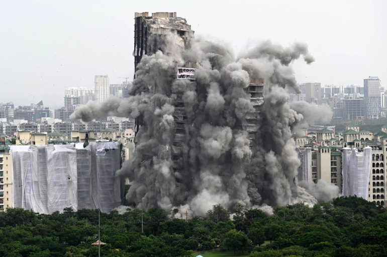 Twin Towers Demolished, Twin Tower Demolition, Australia, Canberra, Edifice, Noida, India, ટ્વીન ટાવર, નોઇડા, ઓસ્ટ્રેલિયા, 