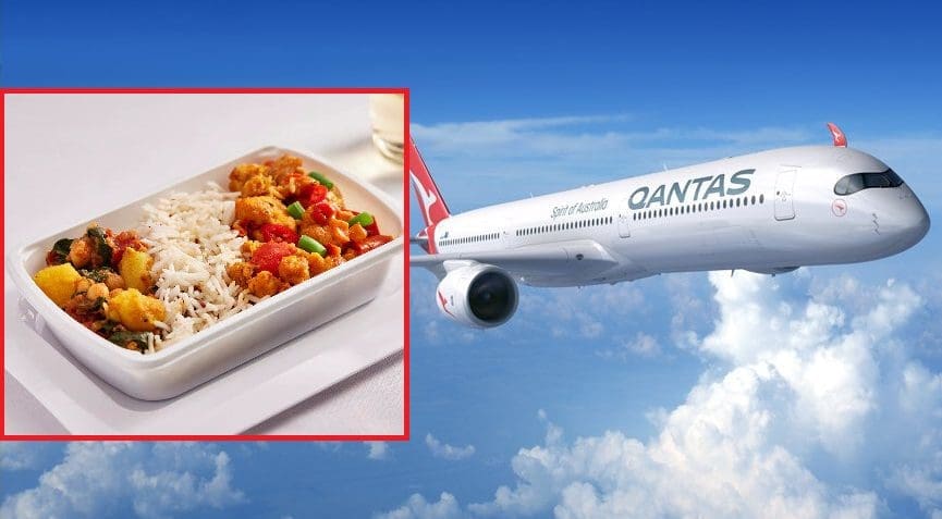 Qantas Airlines, Qantas, Vegetarian Meal, NO veg meal, Non veg Meal, Domestic Flights, કન્તાસ એરલાઇન્સ, ઓસ્ટ્રેલિયા,