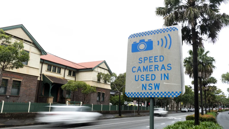 સ્પીડ કેમેરા, ન્યુ સાઉથ વેલ્સ, NSW, Speed Cam, Sydney, Sign Board, Drivers Warning, 