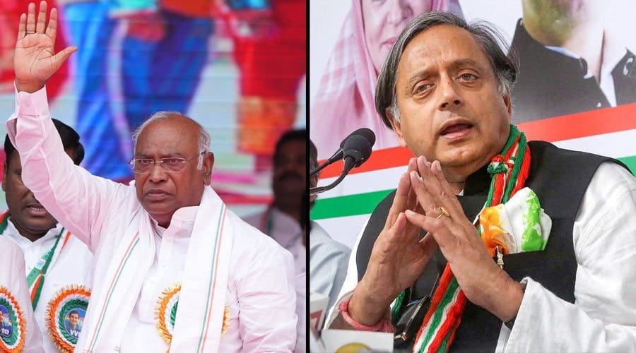 Shashi Tharoor, Mallikarjun Kharge, New Congress President, Congress, Congress President Election, મલ્લિકાર્જુન ખડગે, શશી થરૂર, 