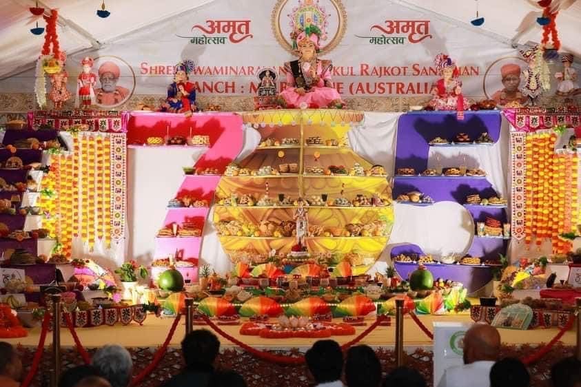 Diwali 2022, Annakut, Melbourne, Swaminarayan Sanstha Gurukul, સ્વામિનારાયણ સંસ્થાન, મેલબોર્ન, અન્નકૂટ, 