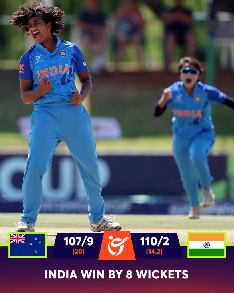 Under 19 ICC World Cup, Team India and New Zealand, South Africa, Shweta Shehrawat, Shefali Verma, અંડર 19 વિશ્વ કપ, ભારત અને ન્યુઝીલેન્ડ, 