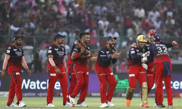 રાજસ્થાન રોયલ્સનો RCB સામે 112 રને પરાજય, પ્લેઓફની રેસમાં યથાવત