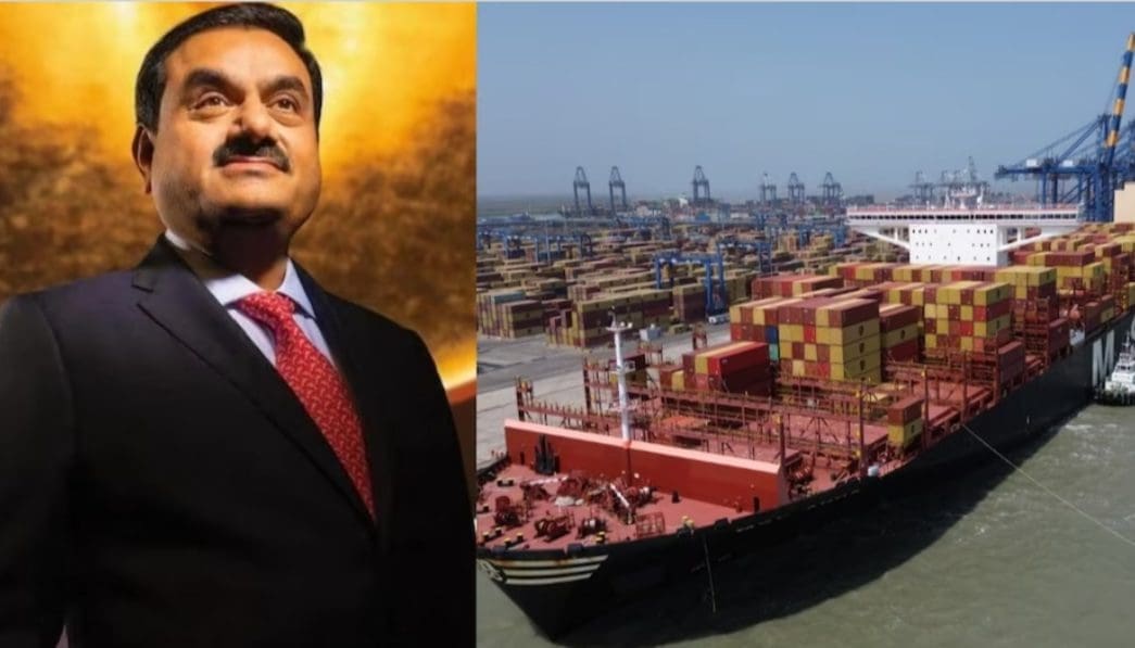 મુન્દ્રા પોર્ટ ઉપર વિશાળ MSC અન્ના કન્ટેનર શિપ લાંગરી અદાણીએ સર્જ્યો રેકોર્ડ