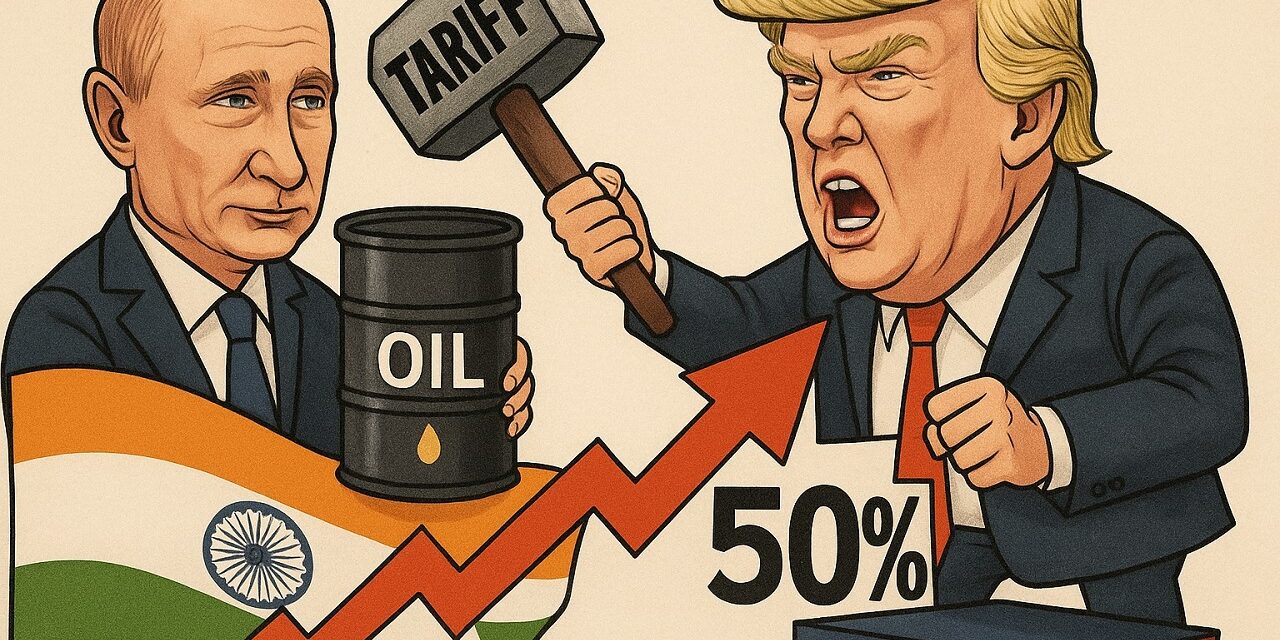 ટ્રમ્પ વૉર 2.0 :  ભારત હવે 50% ટેરિફ લગાડ્યો, સેકંડરી સેન્ક્શન લગાવવાની પણ ધમકી