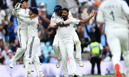 ઓવલ ટેસ્ટમાં ભારતની 6 રને જીત, સિરીઝ 2-2થી ડ્રો, સિરાજની 5 વિકેટ