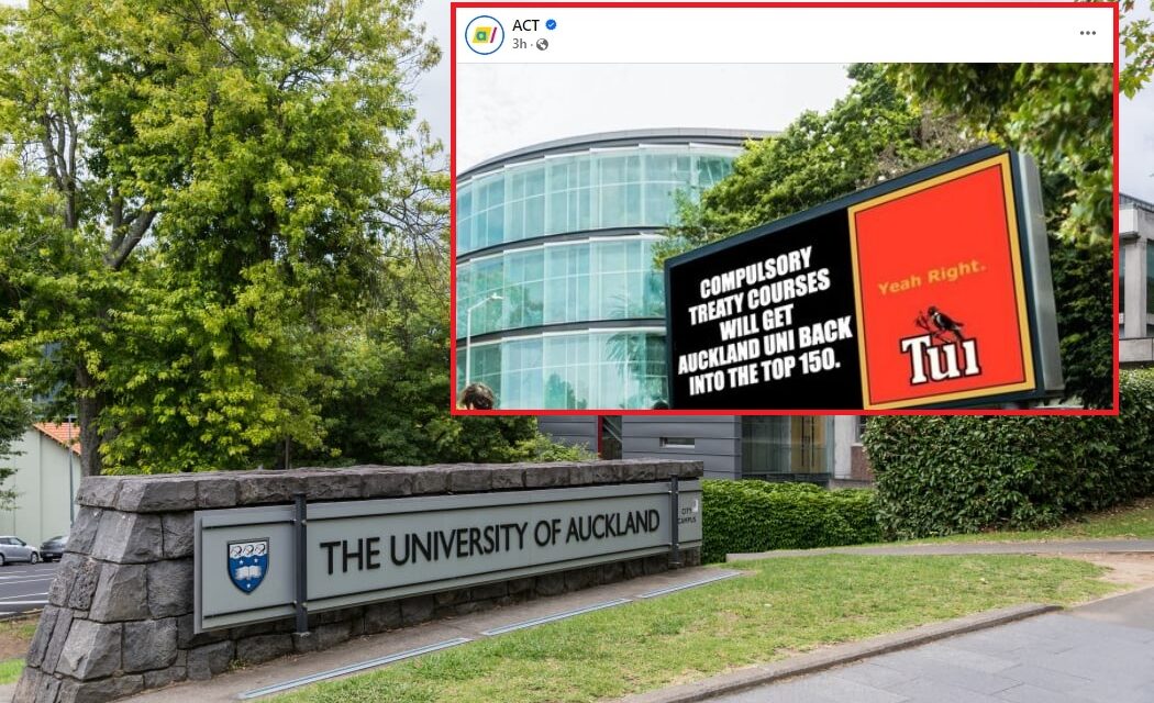 ઓકલેન્ડ યુનિવર્સિટીએ ‘Treaty of Waitangi’ કોર્સ વૈકલ્પિક બનાવ્યો, ACT પાર્ટીએ વિદ્યાર્થીઓની જીત ગણાવી