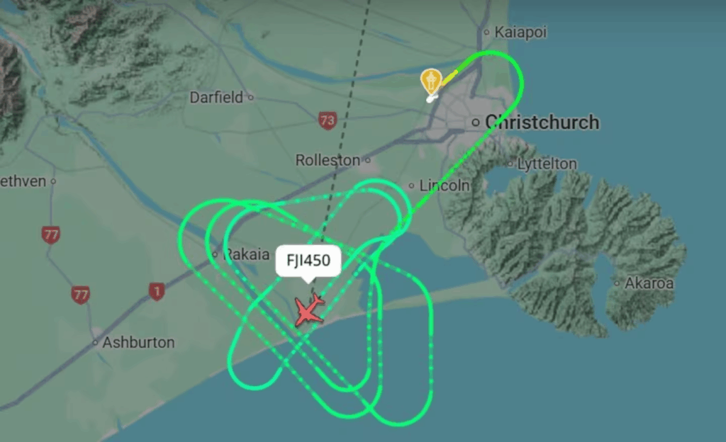 Christchurch Airport, Emergency at Airport, Fiji Airways flight, Flight Delayed, 