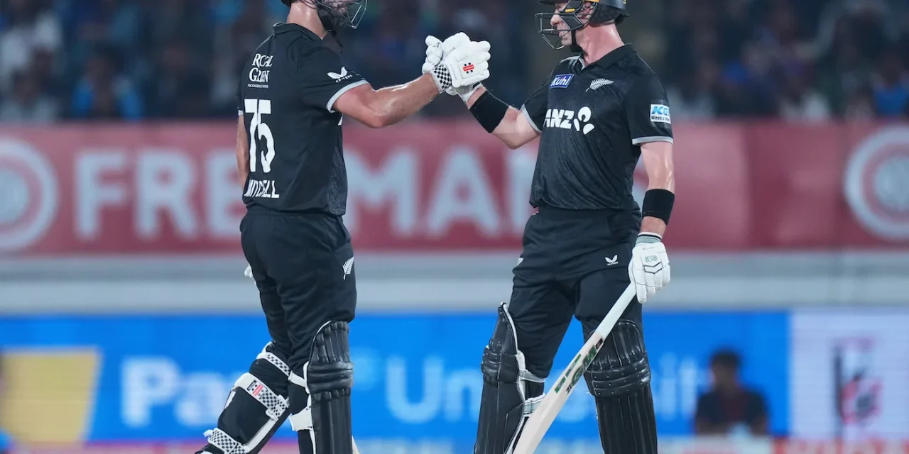રાજકોટમાં ન્યુઝીલેન્ડનો ઐતિહાસિક વિજય: રન-ચેઝ કરીને પ્રથમ વાર કોઈ ટીમે મેચ જીતી