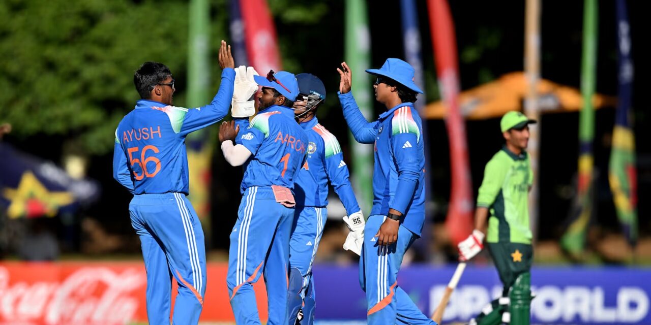 U19 World Cup : ભારતે પાકિસ્તાનને બહારનો રસ્તો બતાવ્યો, 58 રને હરાવ્યું