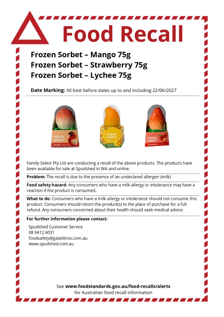 વેસ્ટર્ન ઓસ્ટ્રેલિયામાં વાઇરલ આઇસક્રીમની 3 બ્રાન્ડ રિકોલ કરાઇ