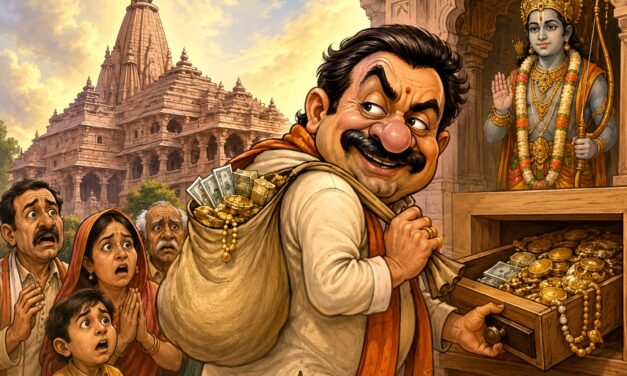 રામમંદિરમાં ચોરી, દાનમાંથી હેરફેર કરનારા 8 લોકો જેલભેગા
